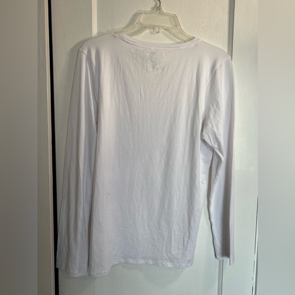 Lucky Brand Womens New Without Tags XL Long Sleeve Tee White - Picture 7 of 7